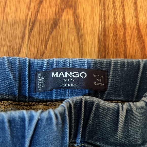 Girls Mango Blue Jeans Legging with Elastic waist size 7-8y 128 cm Denim Kids - Picture 3 of 5